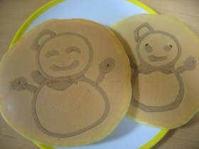 子供と一緒に♪お絵かきホットケーキ