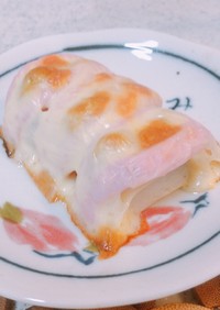かまぼこと銀杏のチーズ焼き