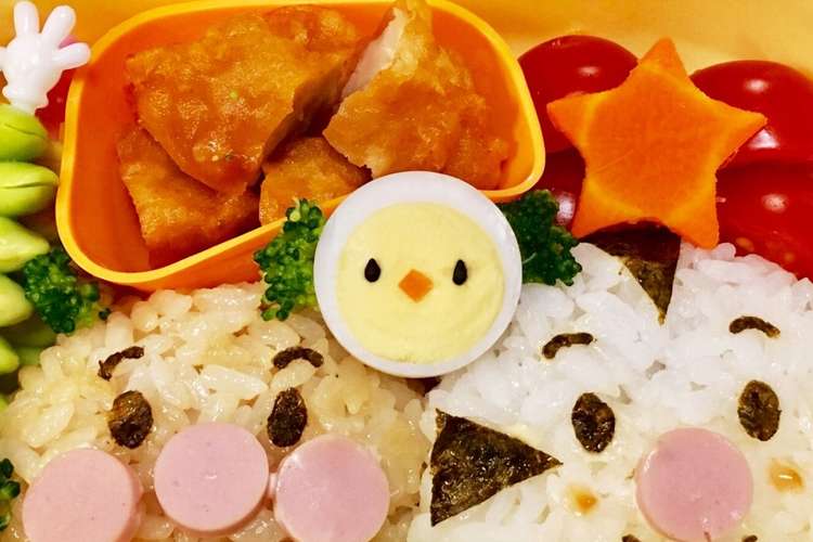 うずらの卵で簡単ひよこちゃん キャラ弁 レシピ 作り方 By 虹空ゆちゃ クックパッド