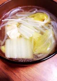 寒～い冬に♡とろとろ白菜のマロニースープ
