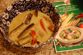 初めて作ったグリーンカレー