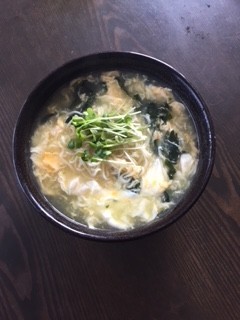 私のランチは、ふんわり卵のとろみめんで