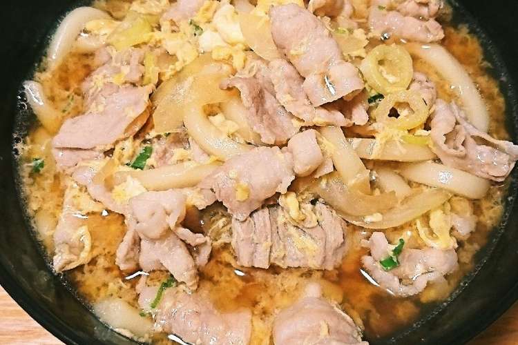 あったか肉うどんの卵とじ レシピ 作り方 By あやぱん37 クックパッド 簡単おいしいみんなのレシピが354万品