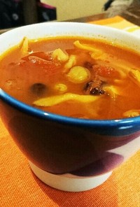 糖質オフ☆大豆と舞茸あったかスープ