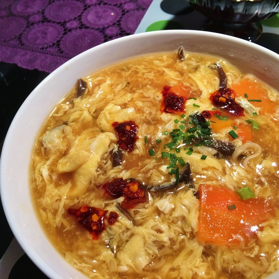 おうち中華☆サッポロ一番で酸辣湯麺の画像