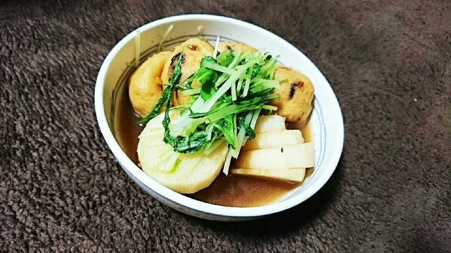 長芋とがんもどきの生姜煮の画像