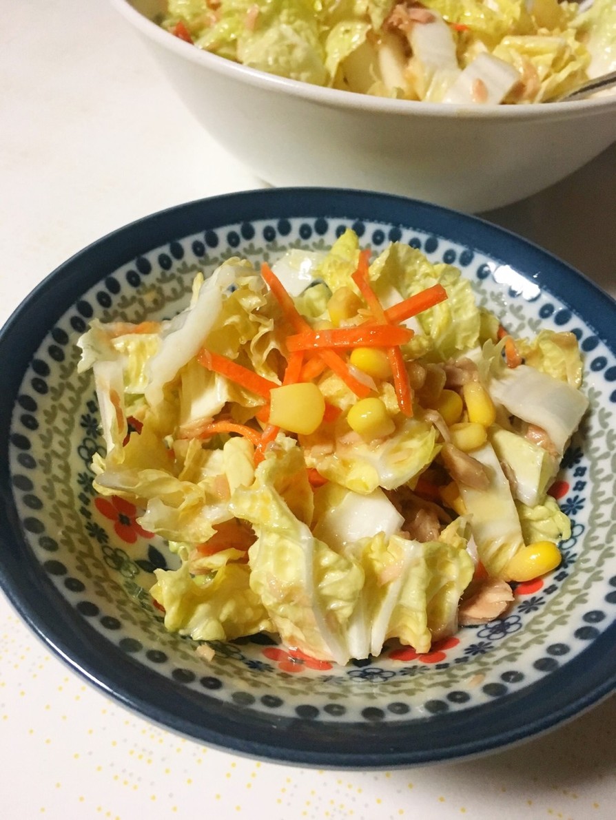 白菜ツナコーン簡単サラダ♡の画像