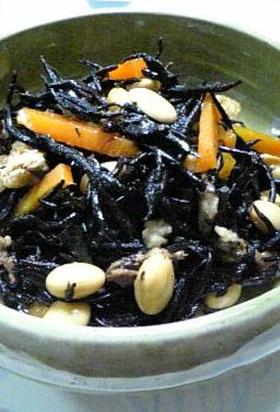 圧力鍋で☆ひじきと大豆の炒め煮