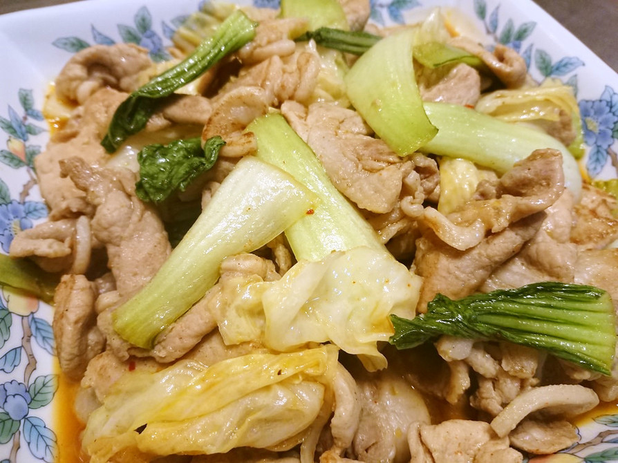 豚肉のピリ辛野菜炒めの画像