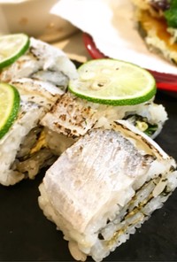 太刀魚の炙り巻き寿司