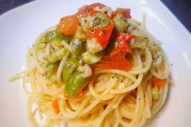 グリーンオリーブが旨い お手軽パスタ レシピ 作り方 By 前歯折れましたが何か クックパッド 簡単おいしいみんなのレシピが371万品