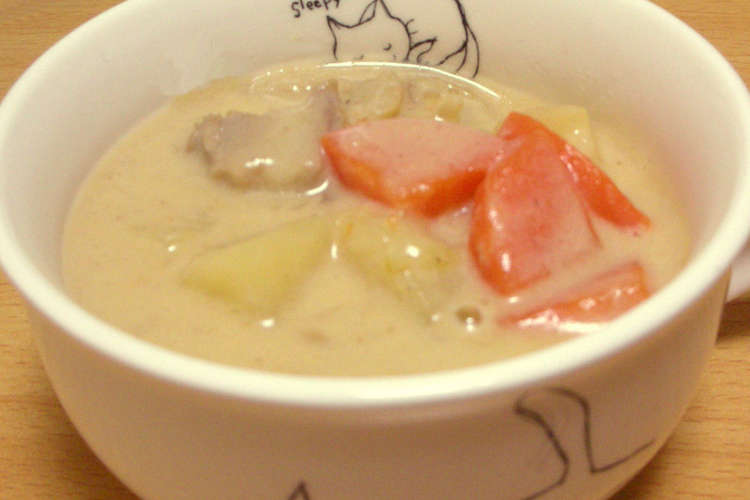 隠し味はお味噌で クリームシチュー レシピ 作り方 By ますにゃんぐ クックパッド