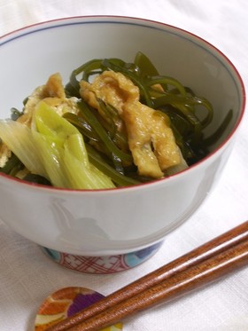 糸昆布とネギの含め煮