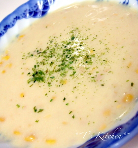 超簡単✿豆乳コーンクリームスープ
