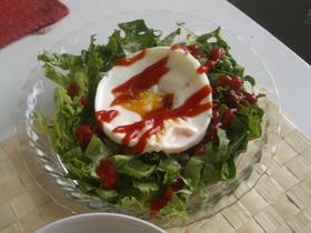 ☆朝食に♪レンジ卵でレタスサラダ★