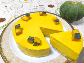 【濃厚】かぼちゃのチーズケーキ♪