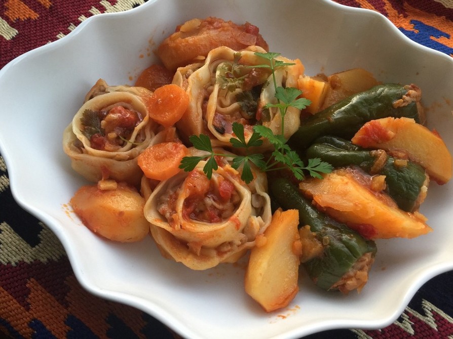 ウズベキスタン♡野菜と鶏肉の豪華煮込みの画像