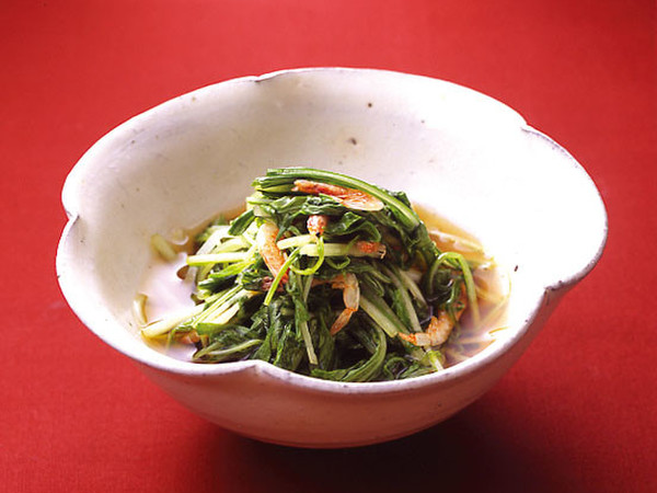 水菜と桜えびのさっと煮