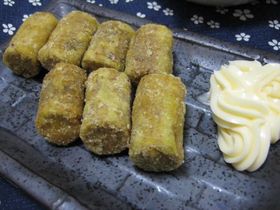 カレー風味のゴボウの唐揚げ