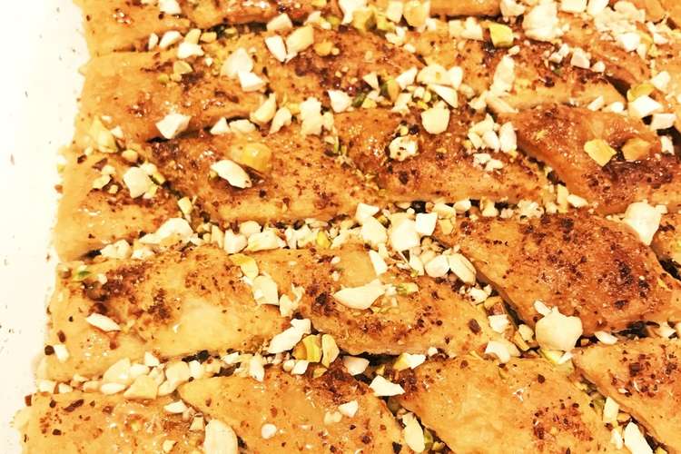 中東の伝統菓子バクラヴァ レシピ 作り方 By みぃちゃんだみぃ クックパッド 簡単おいしいみんなのレシピが349万品