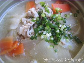 お野菜たっぷり♪塩うどん
