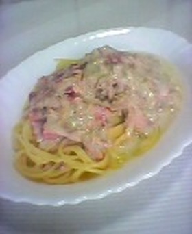 ☆ツナとベーコンのクリームパスタ☆