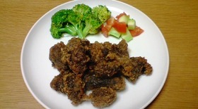 くじらの竜田揚げ☆簡単で美味しい♪