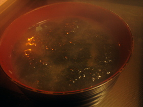 もちもちとろろのお味噌汁