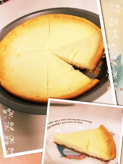 簡単レシピ＊水切りヨーグルトチーズケーキの写真