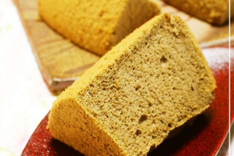 ふわっふわ ほうじ茶のシフォンケーキ レシピ 作り方 By チェリーまま４９ クックパッド