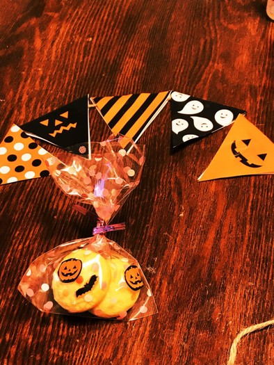 ハロウィンかぼちゃクッキーの写真