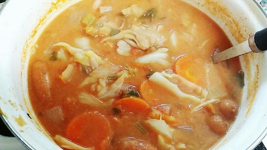 ❤濃厚旨❤スキッピーin具沢山野菜スープの画像