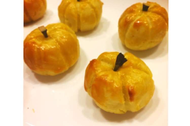 かぼちゃの形のスイートポテト レシピ 作り方 By もこもこ クックパッド