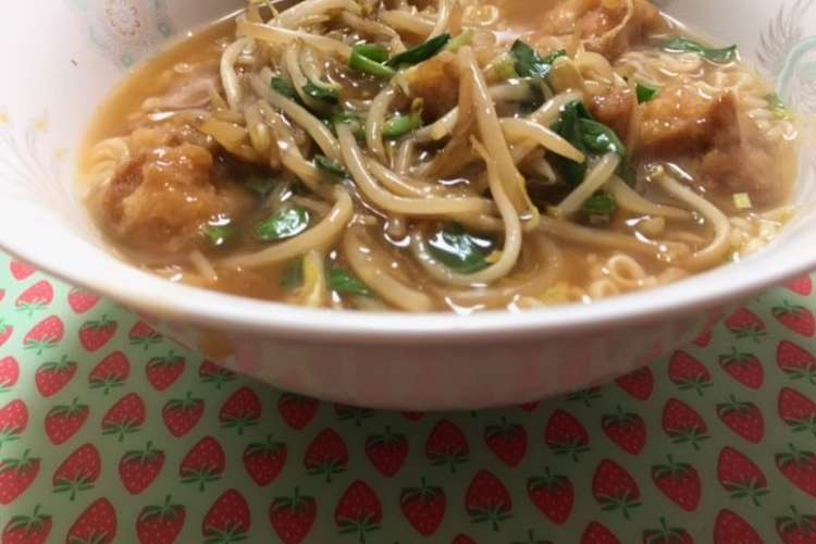 から揚げもやしあんかけラーメン レシピ 作り方 By Komutatata クックパッド 簡単おいしいみんなのレシピが352万品