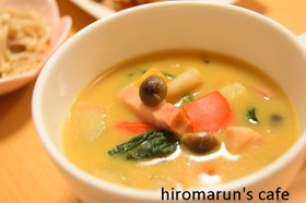 お好みの素材で!カレーミルクスープ