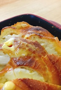塩バターパンで作るフレンチトースト