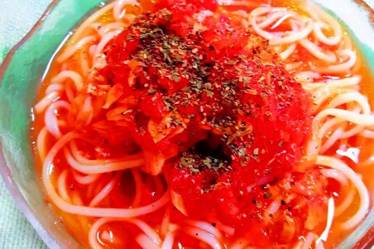 トマトそうめん De 冷製カッペリーニ レシピ 作り方 By 春菜食堂y クックパッド