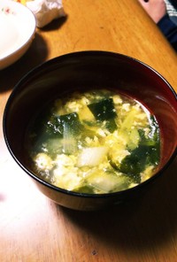 コストコ ロティサリーチキンの卵スープ
