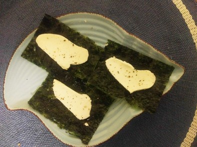 クリームチーズの韓国海苔巻きの写真
