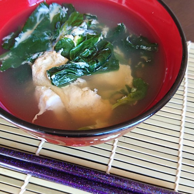 娘が好きだったほうれん草のお吸い物 レシピ 作り方 By ４人娘ｍａｍａ クックパッド 簡単おいしいみんなのレシピが350万品