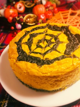 簡単かぼちゃチーズケーキ◆糖質オフ
