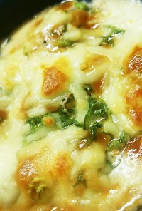 牡蠣の葱味噌チーズ焼