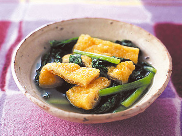 油揚げと小松菜の煮びたし