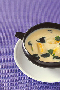 くずし豆腐と豆乳のスープ