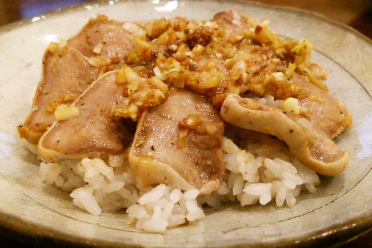 ねぎ塩豚タン丼 レシピ 作り方 By いくおっちゃん クックパッド 簡単おいしいみんなのレシピが376万品