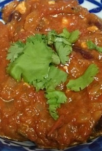 鶏ひき肉と米油～豆のトマト煮込み