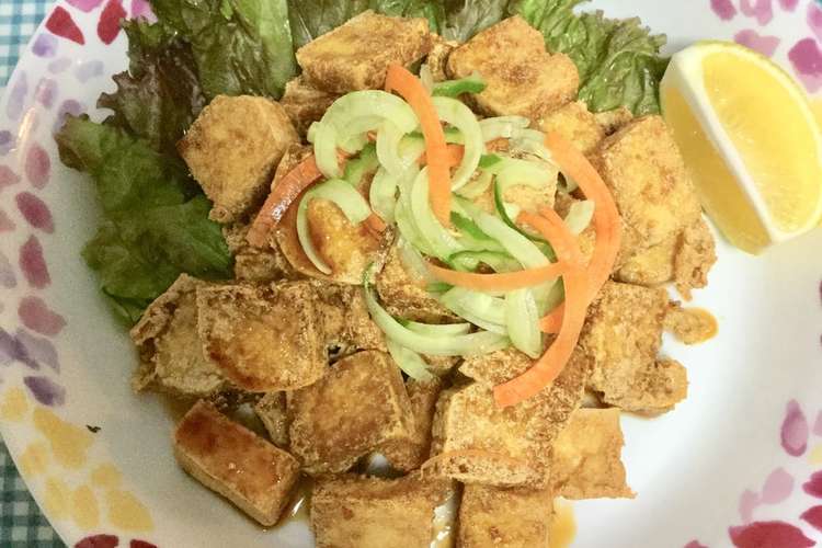 石垣島で食べた島豆腐ガーリック揚げ レシピ 作り方 By みもねこまま クックパッド 簡単おいしいみんなのレシピが362万品