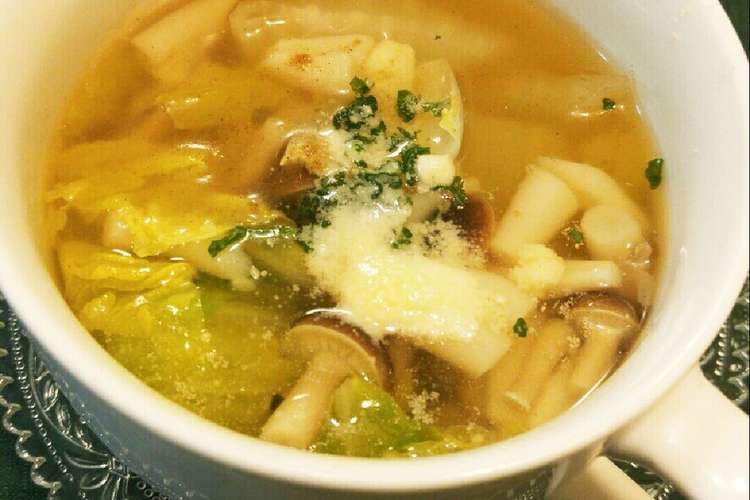朝食に レンチン 身体温まる野菜スープ レシピ 作り方 By みゆたけ クックパッド 簡単おいしいみんなのレシピが360万品