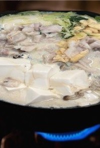塩糀で☆ニンニク豆乳鍋