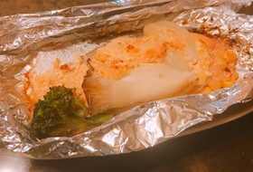 簡単!明太マヨの鮭のホイル焼き